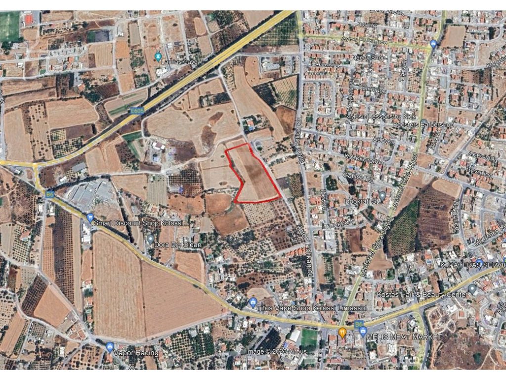 16,054m² Plot for Sale in Kolossi, Limassol District