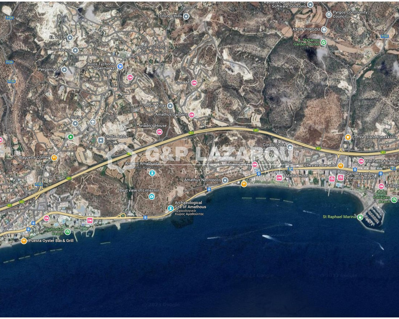 16,846m² Plot for Sale in Agios Tychonas, Limassol District