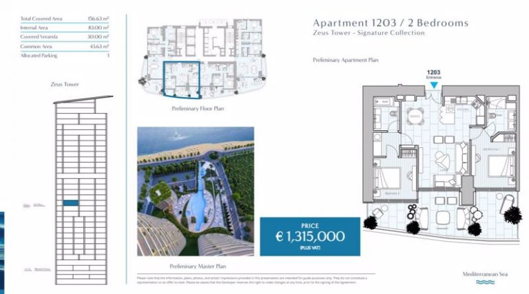 2 Bedroom Apartment for Sale in Limassol – Marina