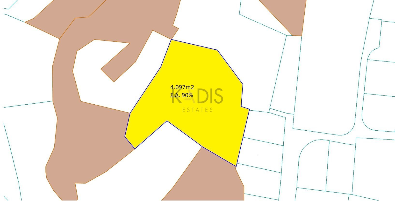 4,097m² Plot for Sale in Geri, Nicosia District