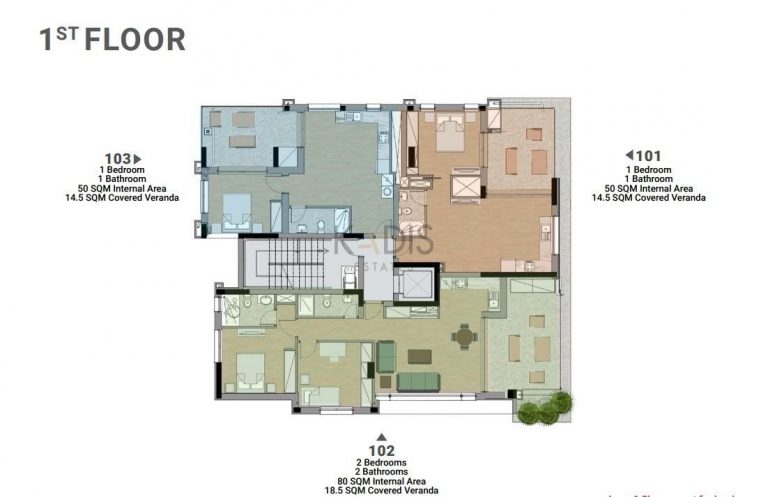 1 Bedroom Apartment for Sale in Engomi, Nicosia District