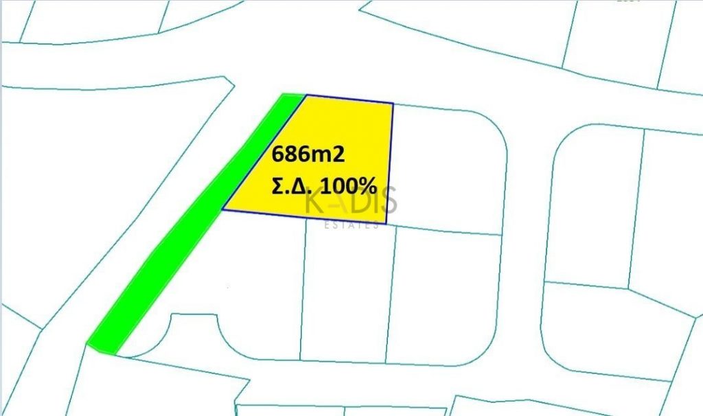686m² Plot for Sale in Nicosia District