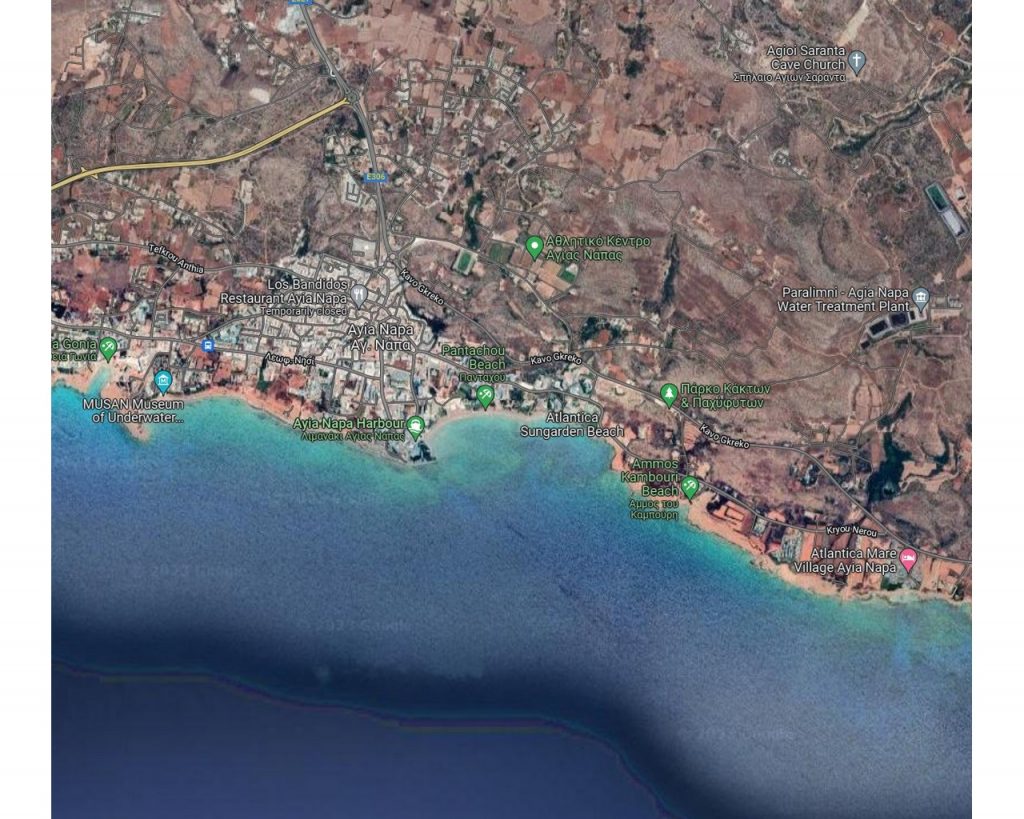 1,008m² Plot for Sale in Famagusta – Agia Napa