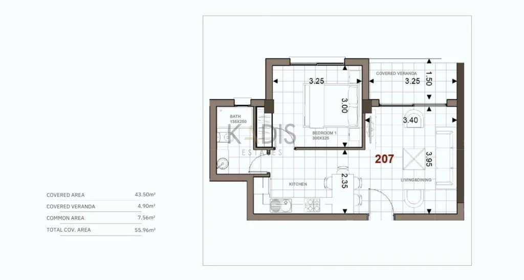 1 Bedroom Apartment for Sale in Trachoni Lemesou, Limassol District