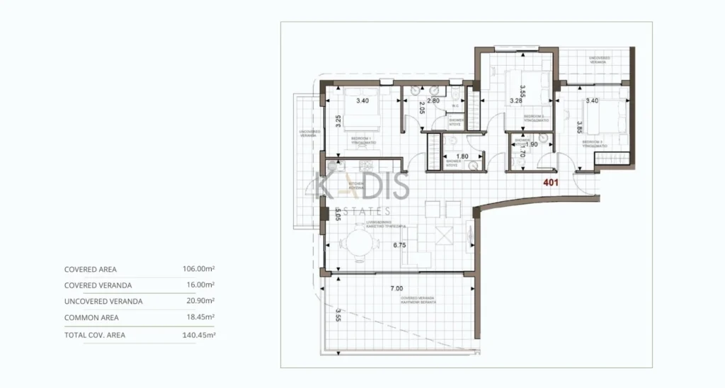 3 Bedroom Apartment for Sale in Trachoni Lemesou, Limassol District