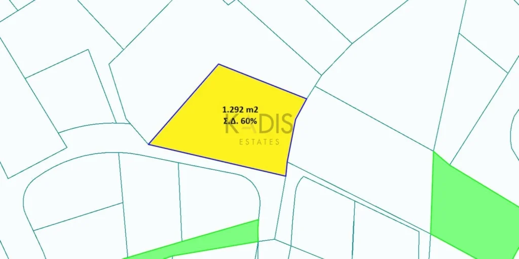 1,292m² Plot for Sale in Lythrodontas, Nicosia District