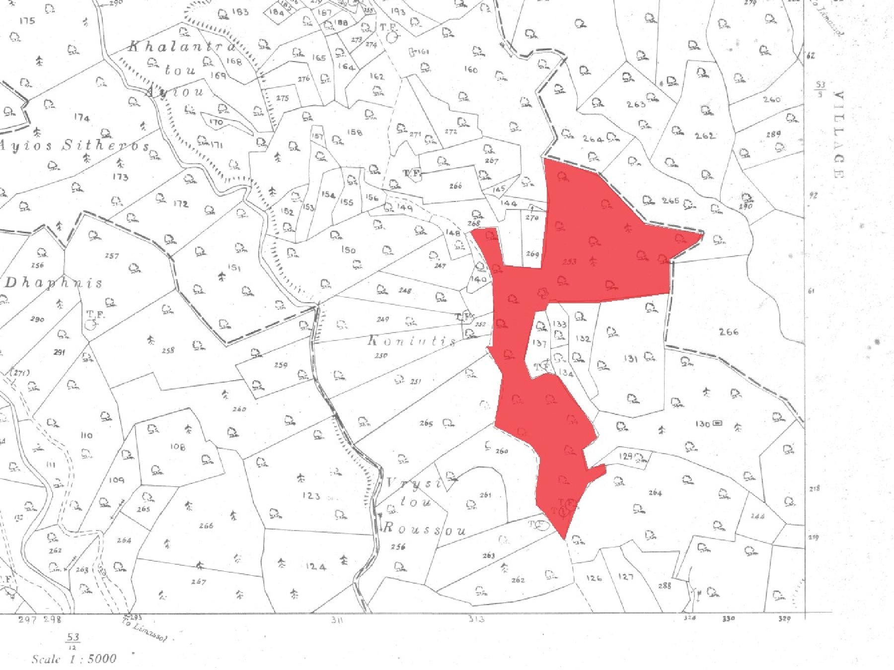 73,050m² Plot for Sale in Lofou, Limassol District