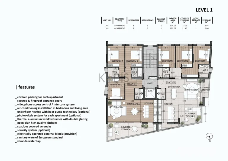 3 Bedroom Apartment for Sale in Engomi, Nicosia District