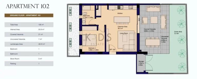 3 Bedroom Apartment for Sale in Ypsonas, Limassol District