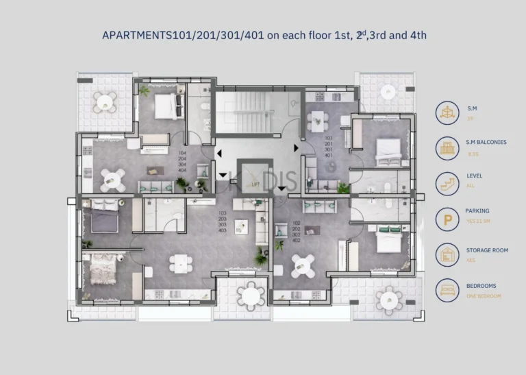 1 Bedroom Apartment for Sale in Trachoni Lemesou, Limassol District