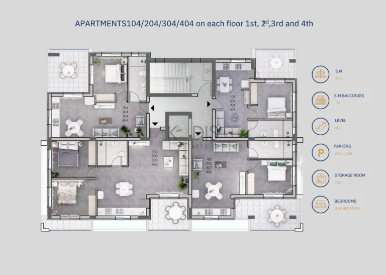 2 Bedroom Apartment for Sale in Trachoni Lemesou, Limassol District