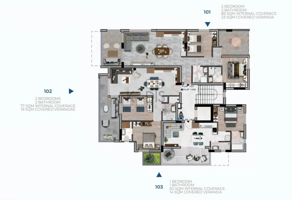 2 Bedroom Apartment for Sale in Livadia Larnakas, Larnaca District