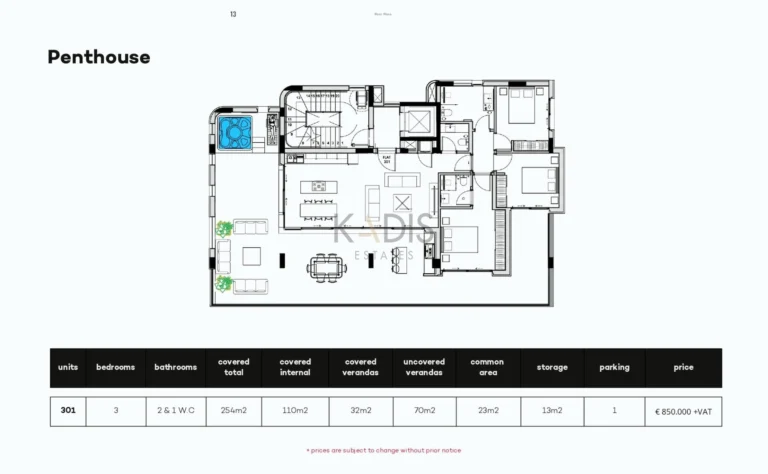 3 Bedroom Apartment for Sale in Limassol – Agios Athanasios