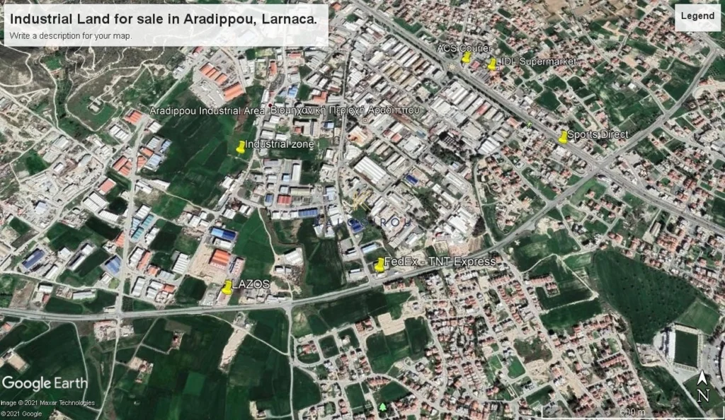 3,655m² Plot for Sale in Aradippou, Larnaca District