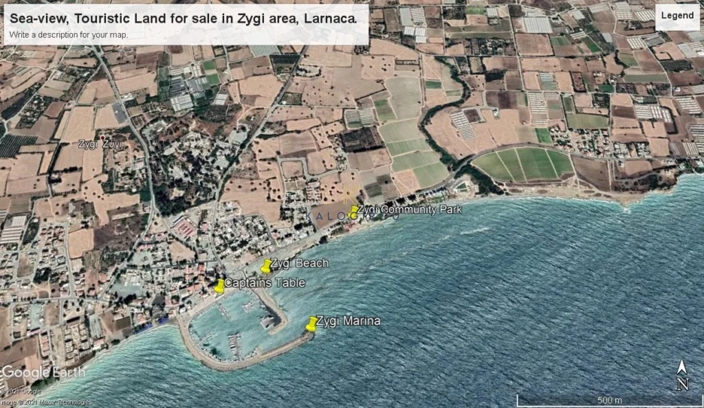 6,021m² Plot for Sale in Zygi, Larnaca District