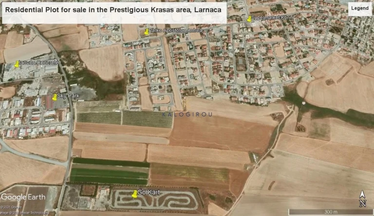 519m² Plot for Sale in Krasas, Larnaca District
