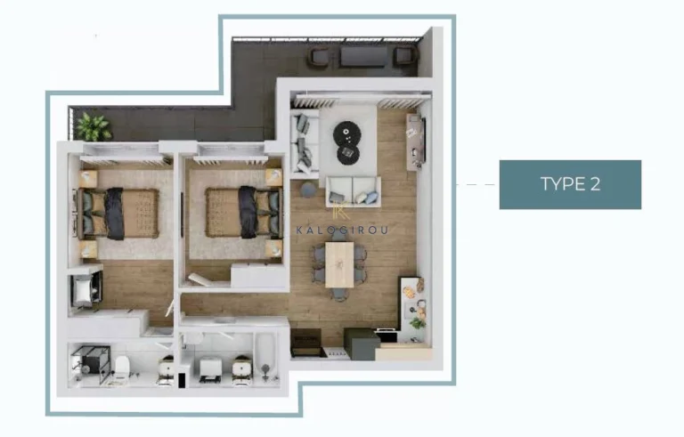 2 Bedroom Apartment for Sale in Pyla, Larnaca District