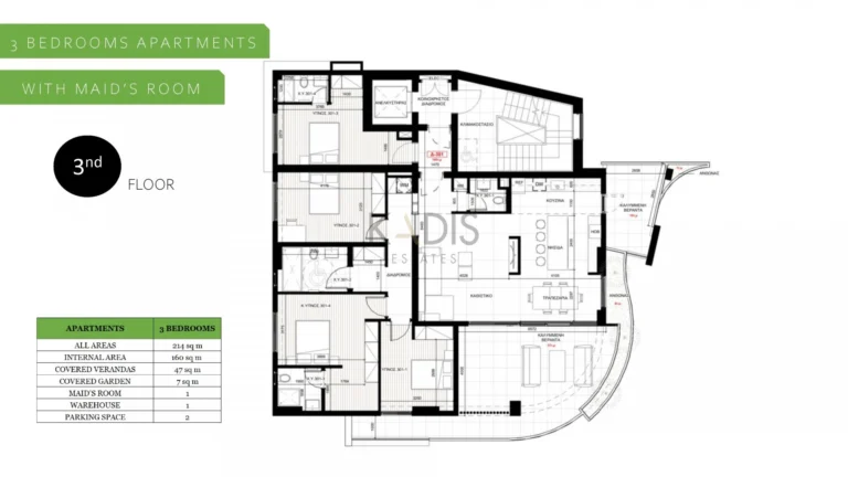 3 Bedroom Apartment for Sale in Strovolos, Nicosia District
