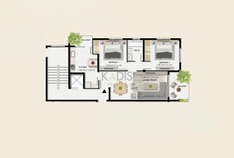 1 Bedroom Apartment for Sale in Larnaca District