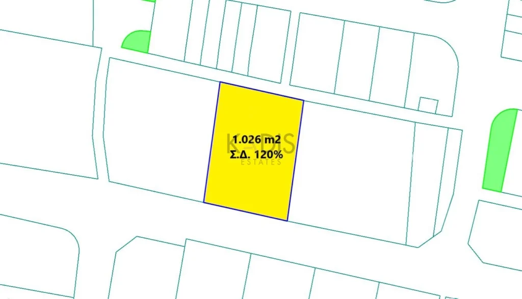 1,026m² Plot for Sale in Nicosia – Agios Andreas