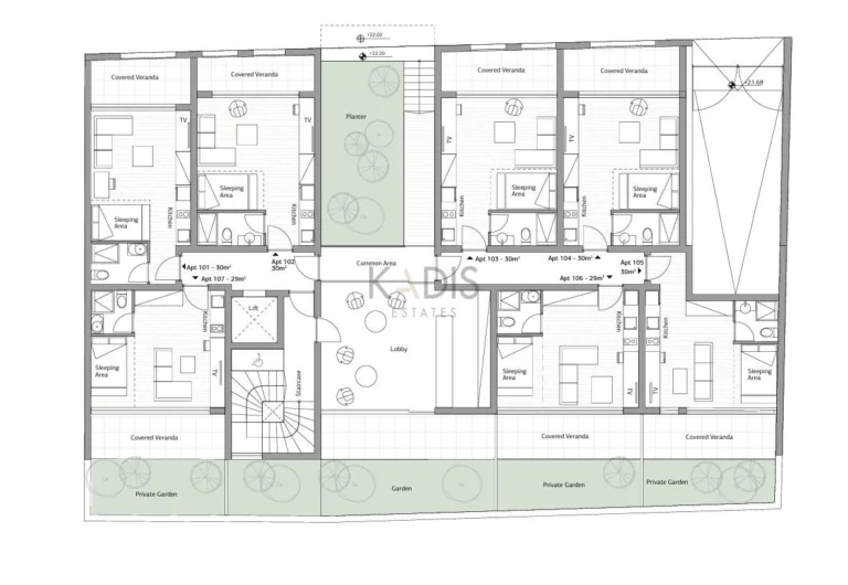 30m² Apartment for Sale in Limassol District