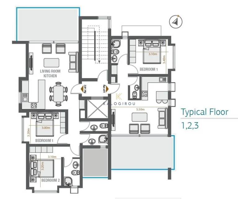 1 Bedroom Apartment for Sale in Larnaca District