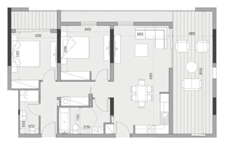 2 Bedroom Apartment for Sale in Limassol – Zakaki
