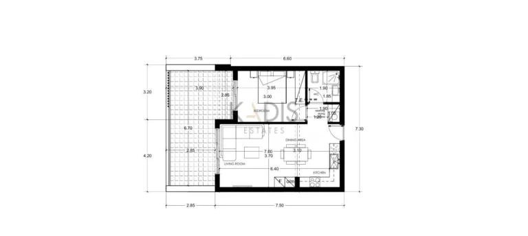 1 Bedroom Apartment for Sale in Limassol – Zakaki
