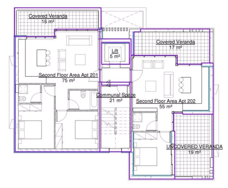 2 Bedroom Apartment for Sale in Paphos – Universal