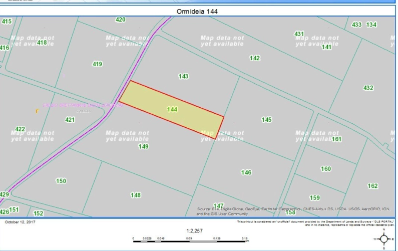 4,191m² Plot for Sale in Ormideia, Larnaca District