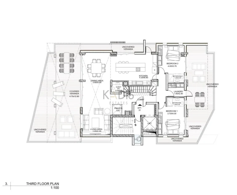 2 Bedroom Apartment for Sale in Limassol – Agios Athanasios