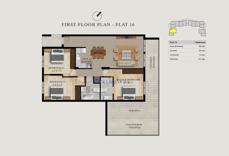 2 Bedroom Apartment for Sale in Pyla, Larnaca District