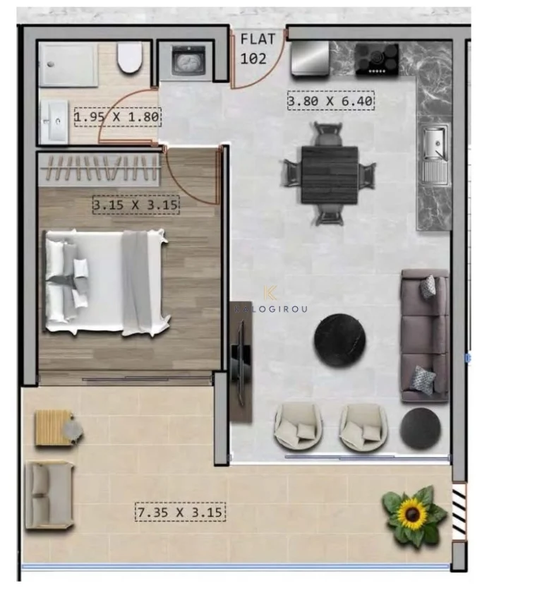 1 Bedroom Apartment for Sale in Kiti, Larnaca District