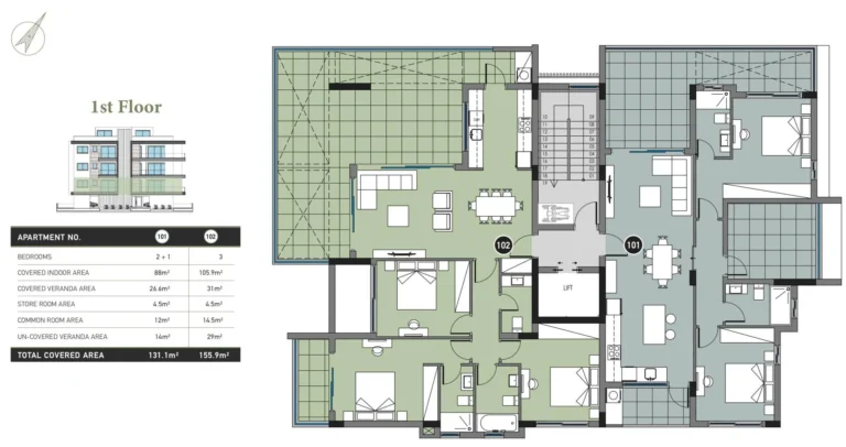4 Bedroom Apartment for Sale in Germasogeia, Limassol District