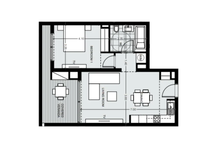 1 Bedroom Apartment for Sale in Germasogeia, Limassol District