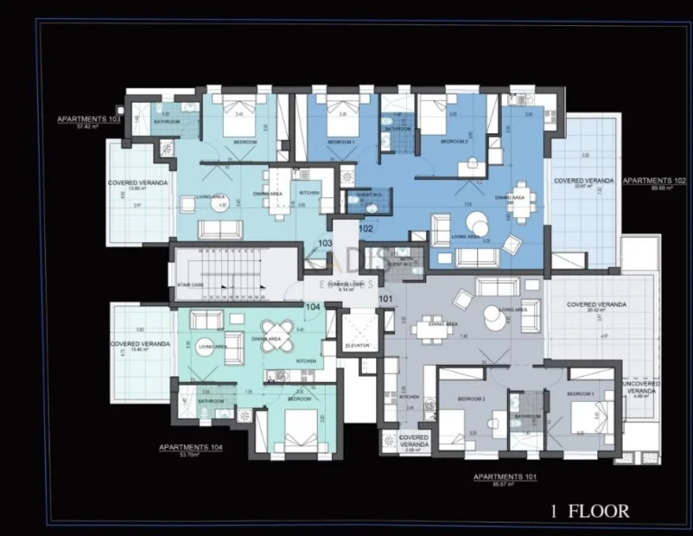 1 Bedroom Apartment for Sale in Limassol – Katholiki