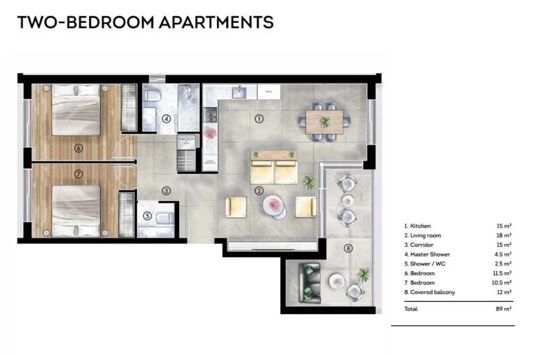 2 Bedroom Apartment for Sale in Geroskipou, Paphos District