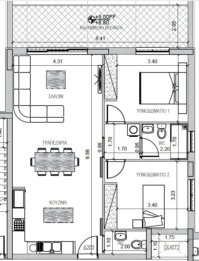 2 Bedroom Apartment for Rent in Limassol – Agios Athanasios