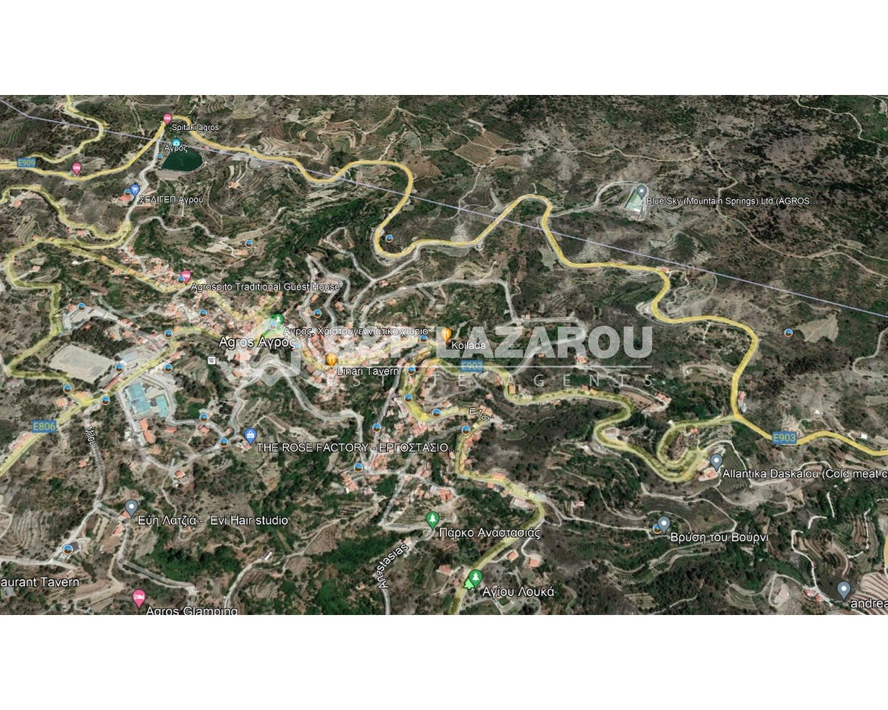 1,673m² Plot for Sale in Agros, Limassol District
