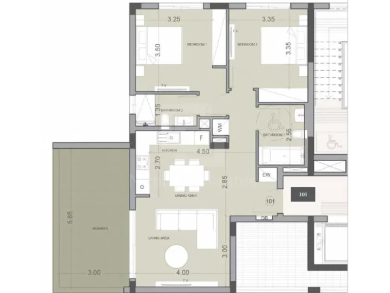 2 Bedroom Apartment for Sale in Limassol District
