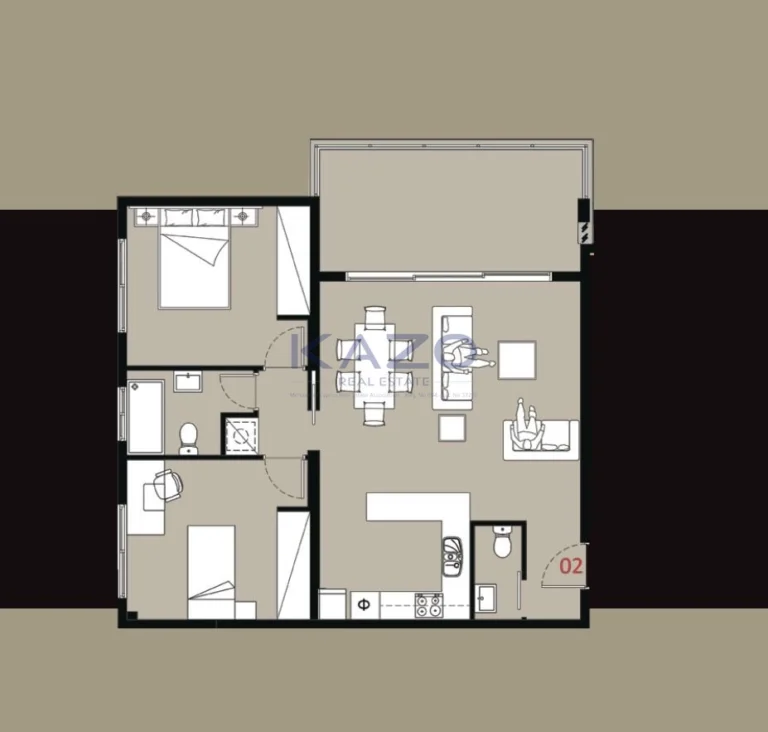 2 Bedroom Apartment for Sale in Limassol – Panthea