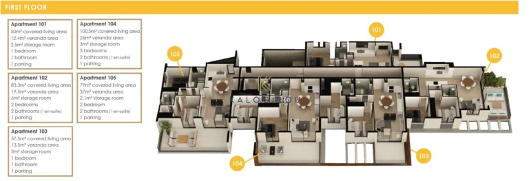 3 Bedroom Apartment for Sale in Oroklini, Larnaca District