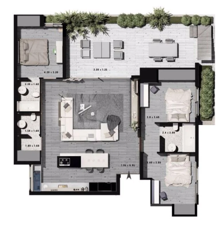 3 Bedroom Apartment for Sale in Larnaca