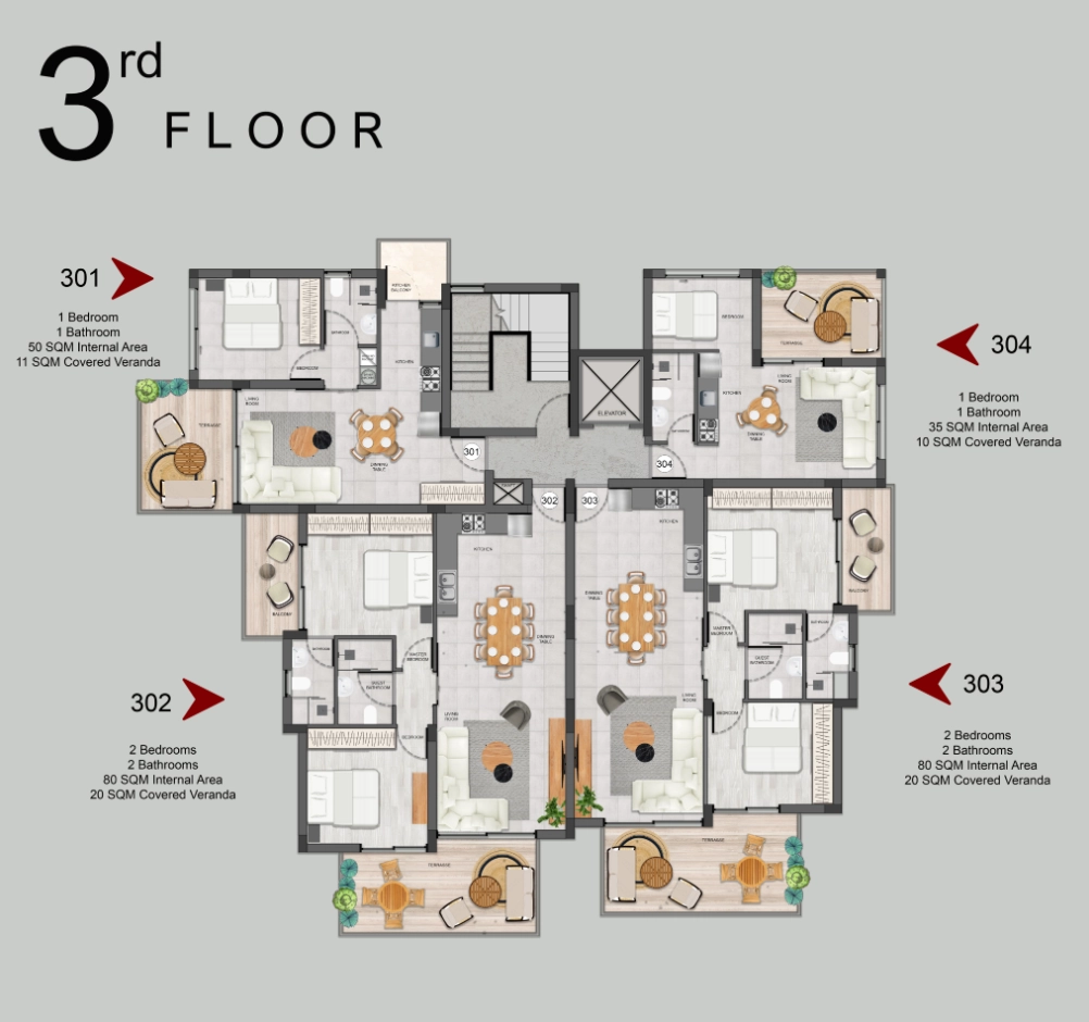 1 Bedroom Apartment for Sale in Limassol – Agios Athanasios