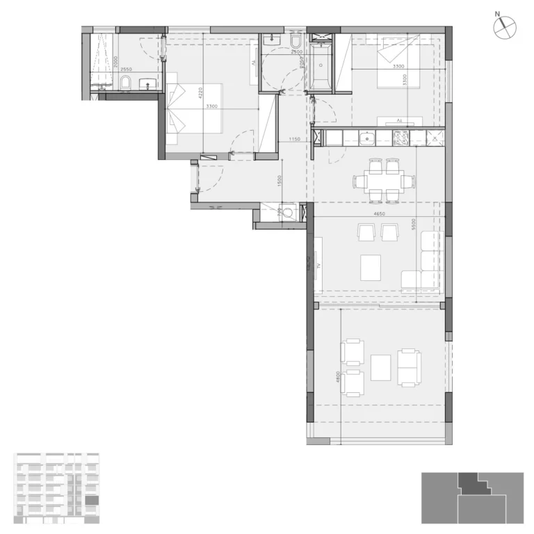 2 Bedroom Apartment for Sale in Potamos Germasogeias, Limassol District