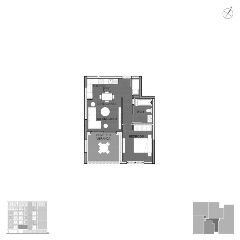 1 Bedroom Apartment for Sale in Germasogeia, Limassol District