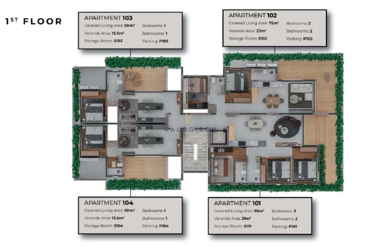 1 Bedroom Apartment for Sale in Larnaca District