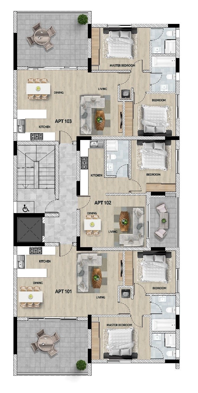 2 Bedroom Apartment for Sale in Aradippou, Larnaca District