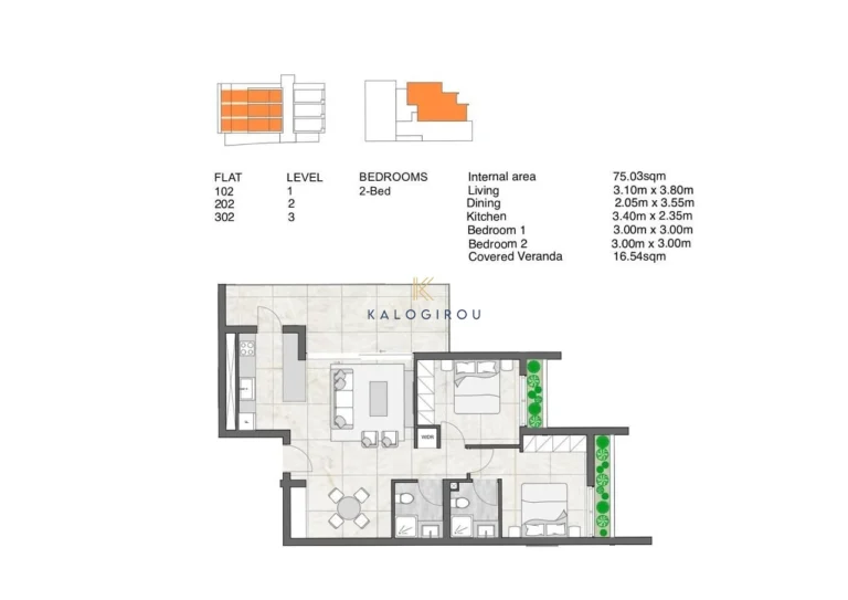 2 Bedroom Apartment for Sale in Larnaca District