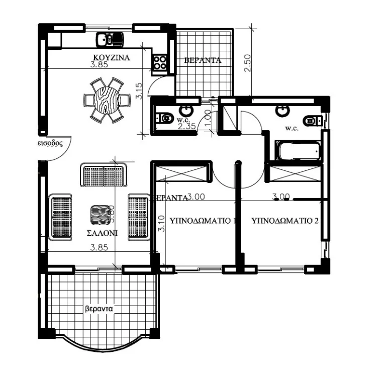 2 Bedroom Apartment for Sale in Potamos Germasogeias, Limassol District